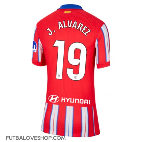 Dres Atletico Madrid Julian Alvarez #19 Domáci pre Ženy 2024-25 Krátky Rukáv